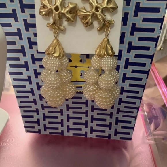 Tory burch exaggerated beaded earrings - Picture 3 of 8
